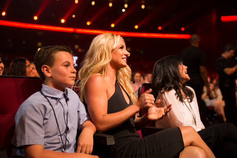 britney clapping in the audience