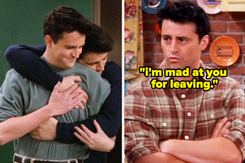 Chandler and Joey on Friends