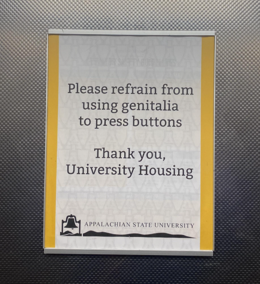 &quot;Please refrain from using genitalia to press buttons&quot;