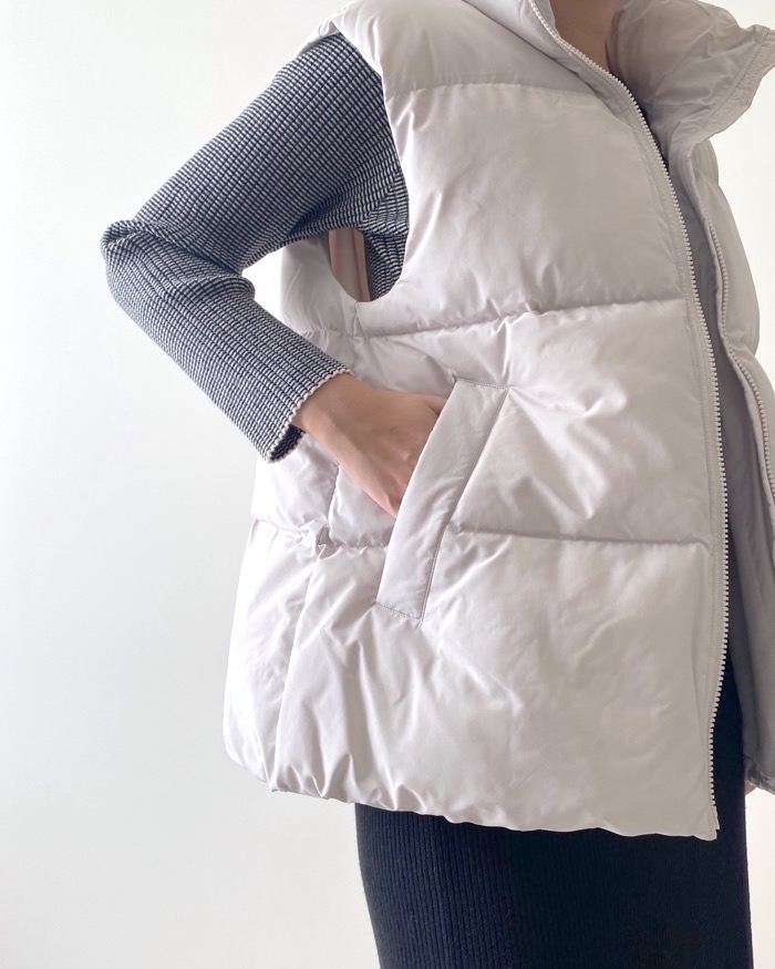 GUのオススメのアウター「ヒートパデッドオーバーサイズベスト」