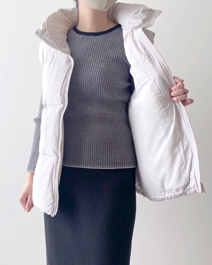 GUのオススメのアウター「ヒートパデッドオーバーサイズベスト」