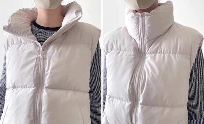 GUのオススメのアウター「ヒートパデッドオーバーサイズベスト」