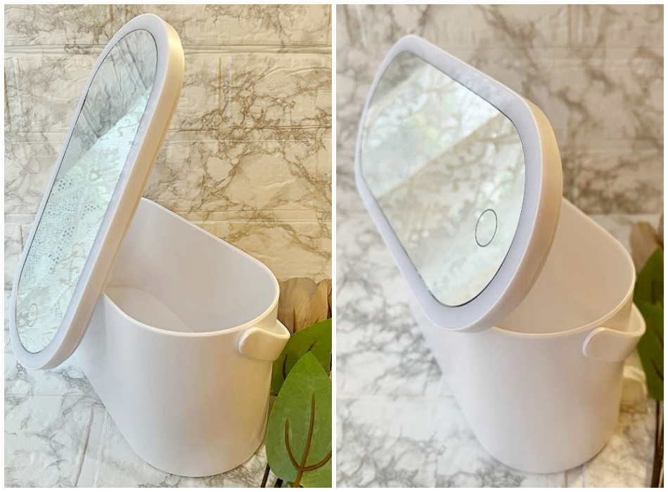 FrancFranc（フランフラン）のおすすめグッズ「ラミラLEDミラー バスケット」