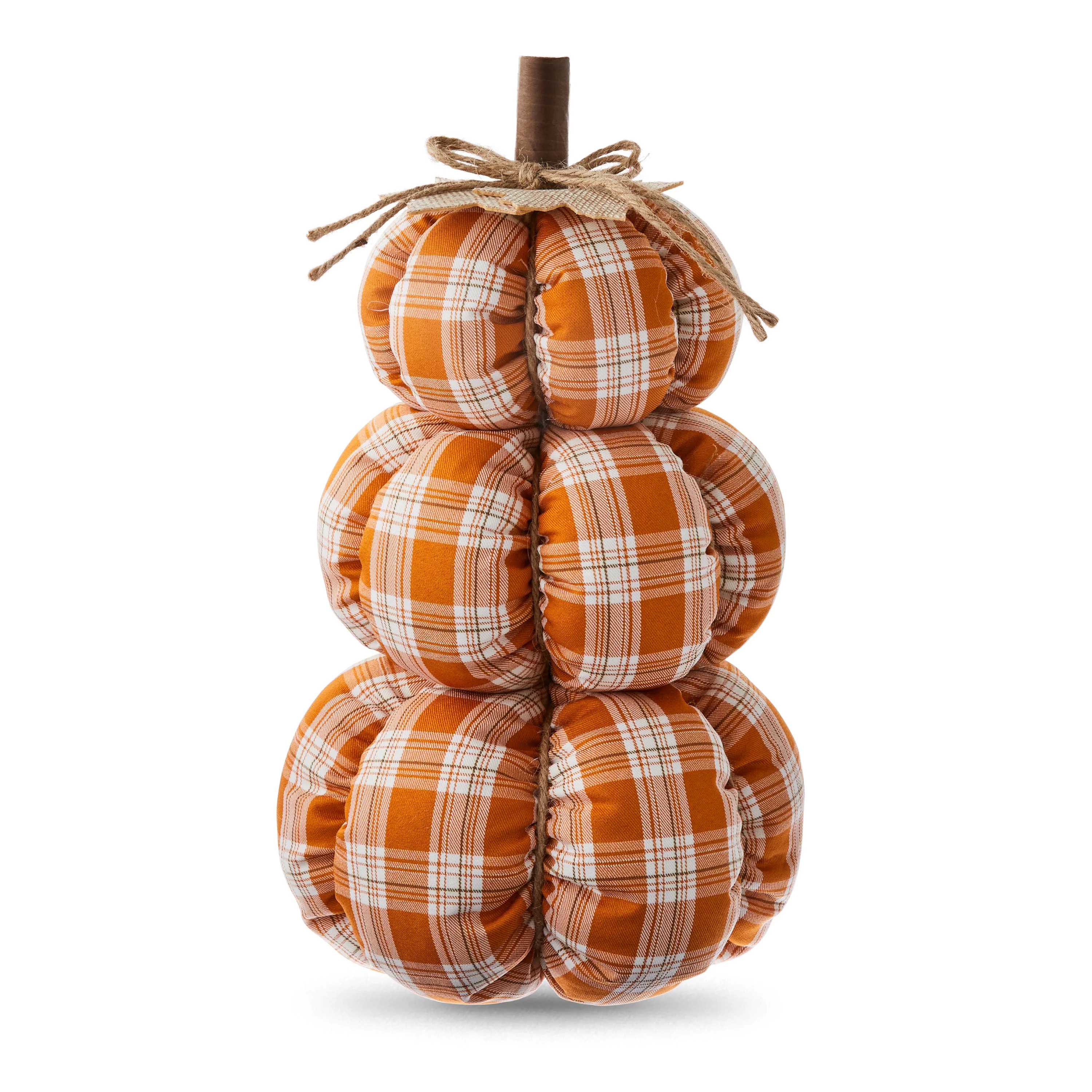 The fabric pumpkin stack