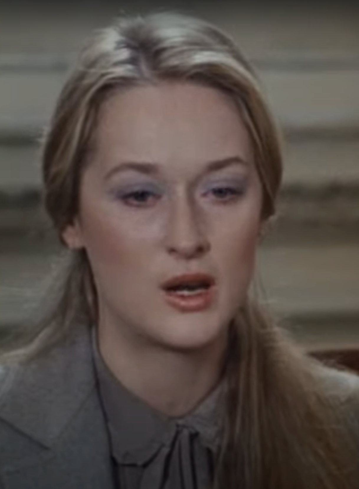 Closeup of Meryl Streep