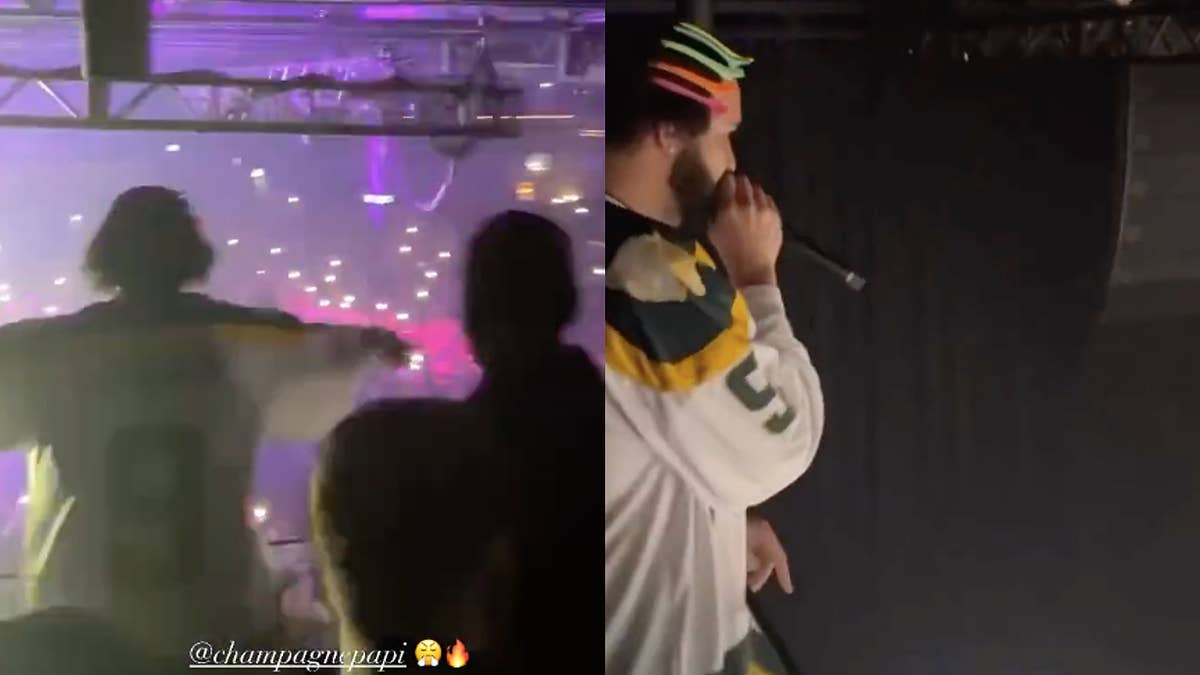 "Meltdown" and "Rich Flex" both received balcony performances from Drake at Yachty's Field Trip Tour show in Toronto.