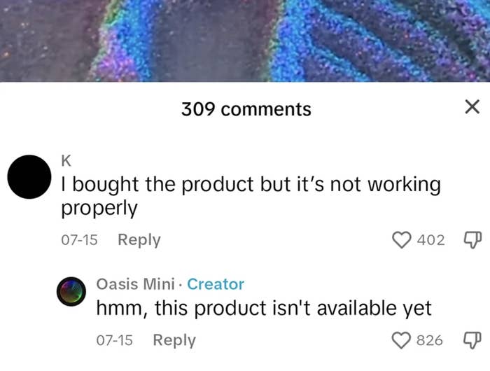 "this product isn't available yet"
