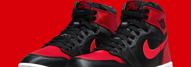 Jordan Air Jordan 1 Retro Hi OG Satin Bred Womens Lifestyle Shoes