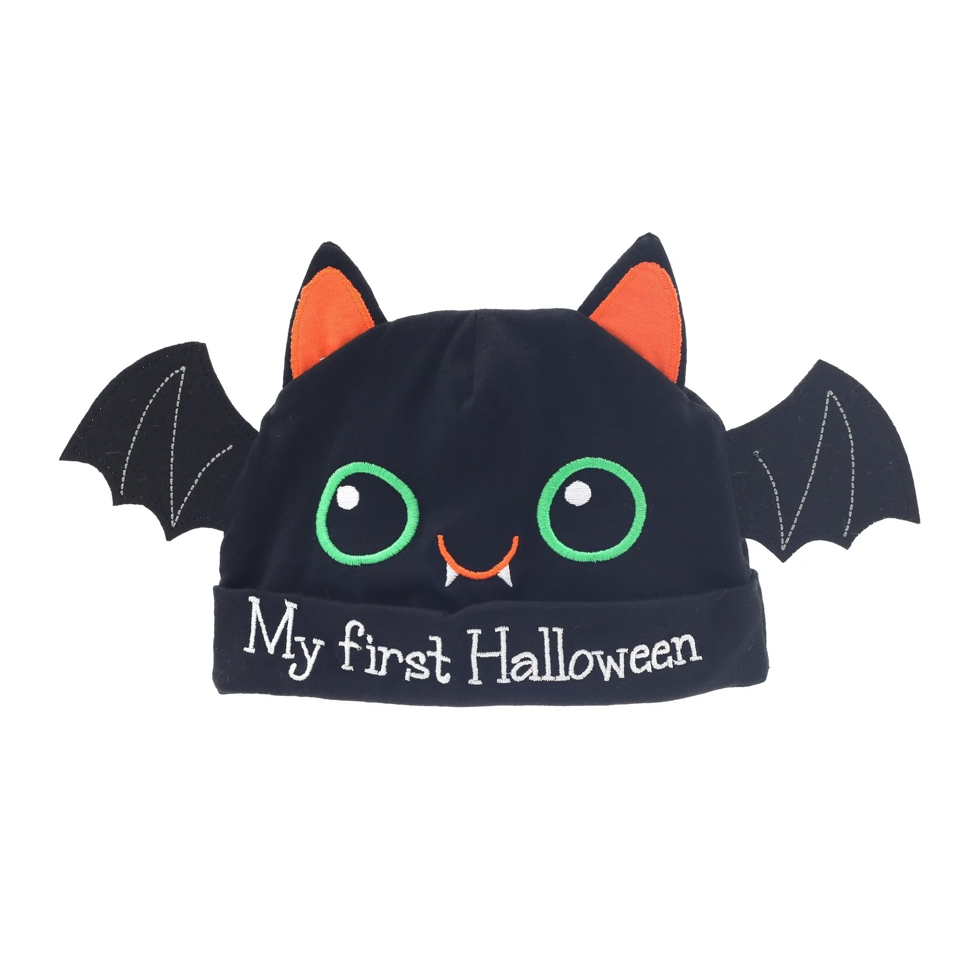 a bat shaped my first halloween hat