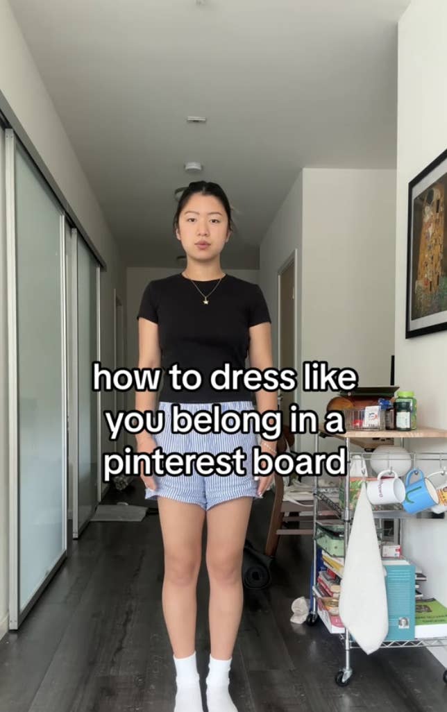 Jackie showing us how to dress like a Pinterest board