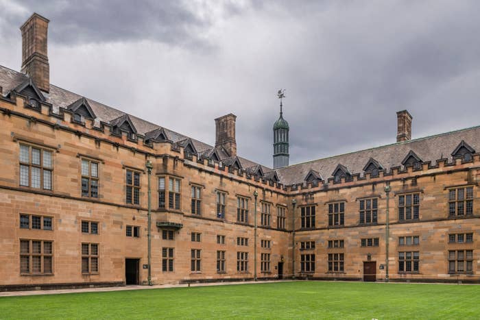 exterior shot of a stone school (the University of Sydney)