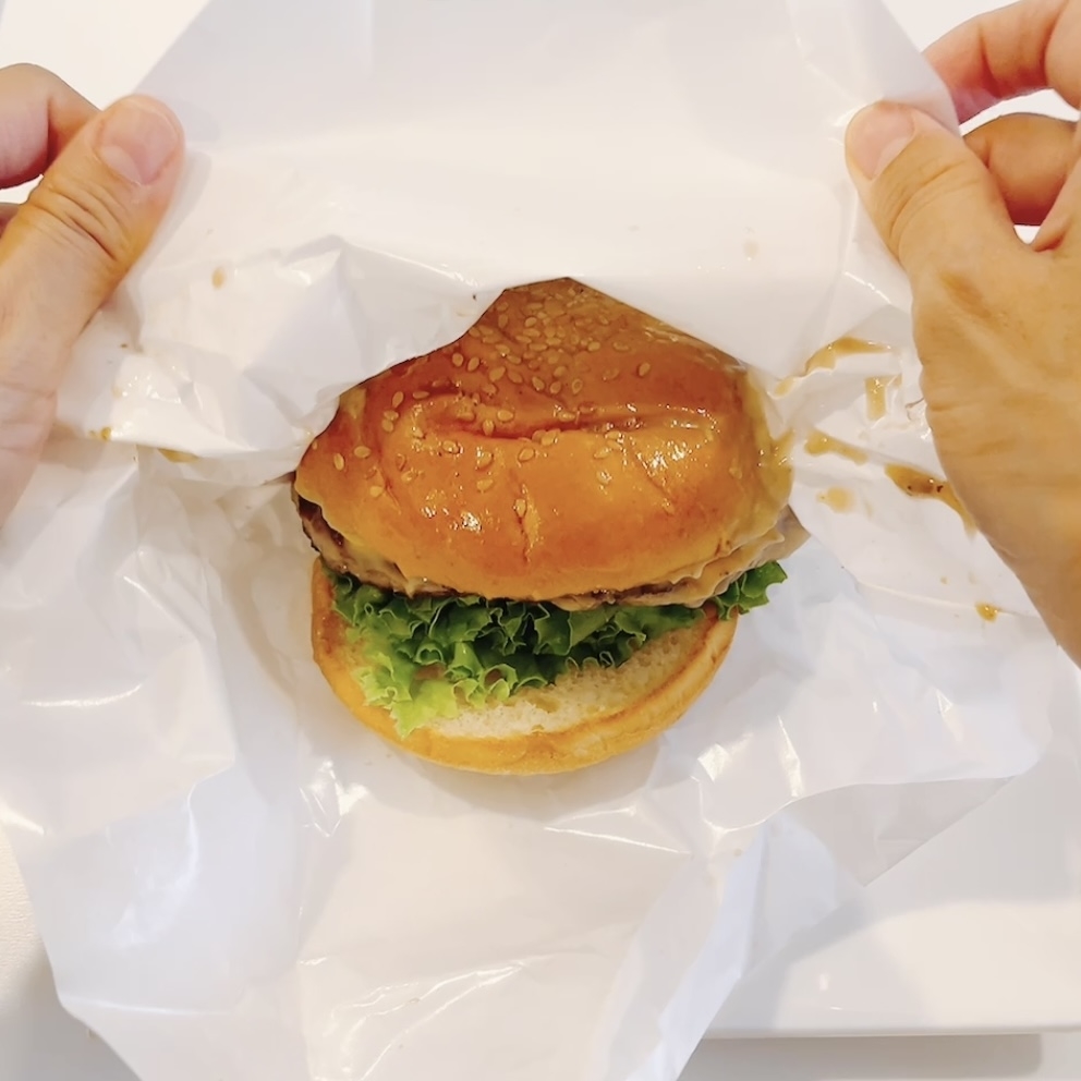 フレッシュネスバーガーのオススメのバーガー「マッシュルームチーズバーガー ~ポルチーニクリームソース~」