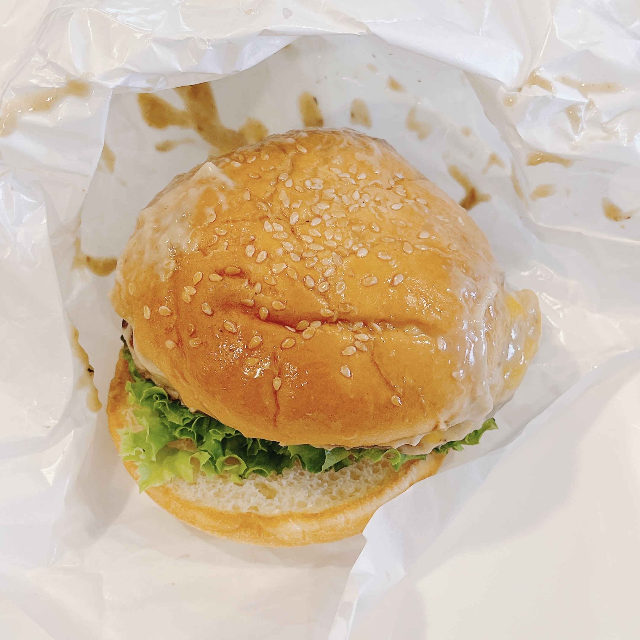 フレッシュネスバーガーのオススメのバーガー「マッシュルームチーズバーガー ～ポルチーニクリームソース～」