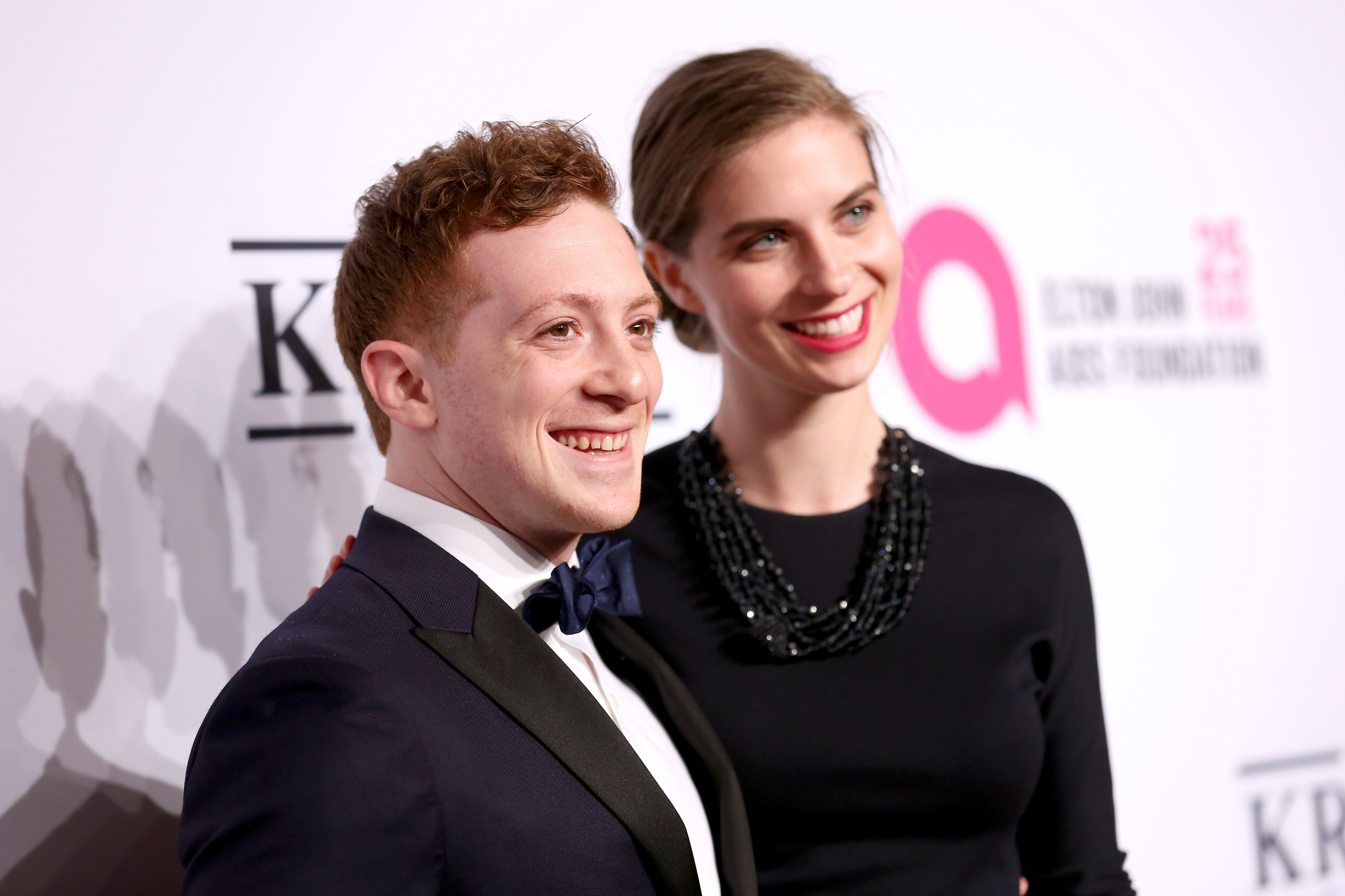 Close-up of Ethan and Lilly Jay at a media event