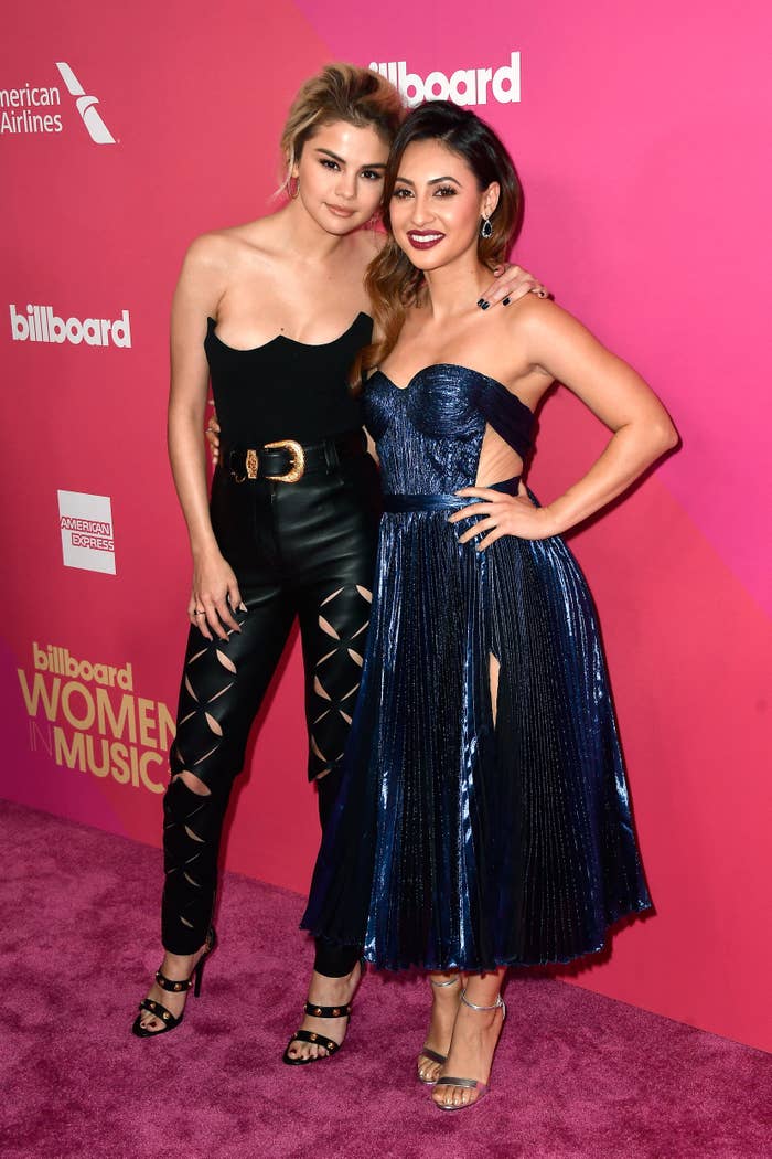 closeup of the two at a past billboard music event