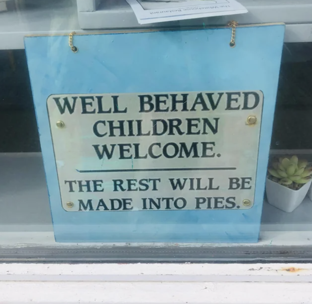 "The rest will be made into pies."