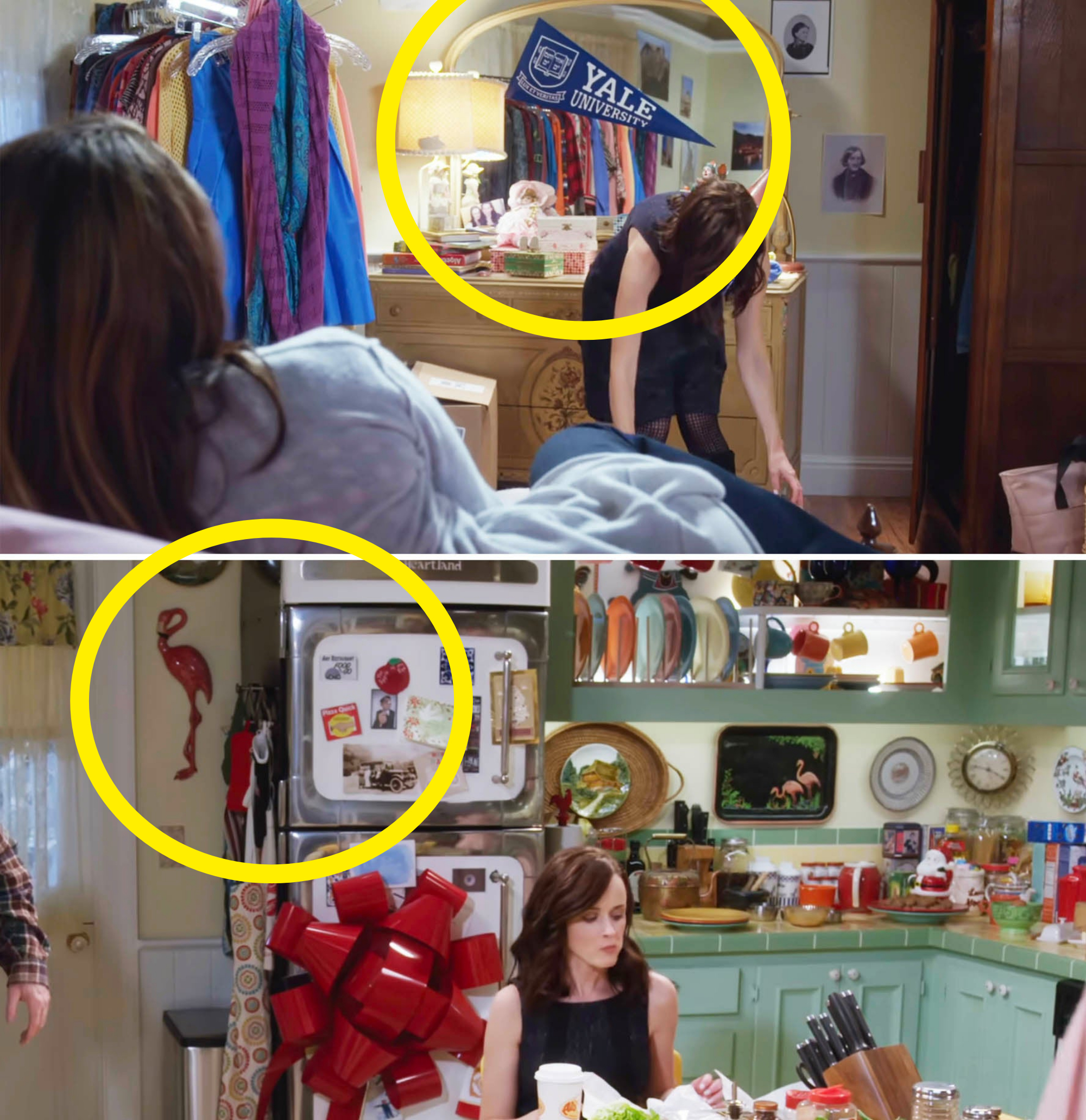 the magnet and the yale flag in the episode