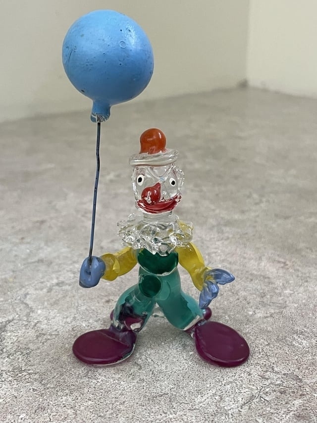 A glass clown