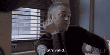 a man saying, &quot;That's valid&quot;