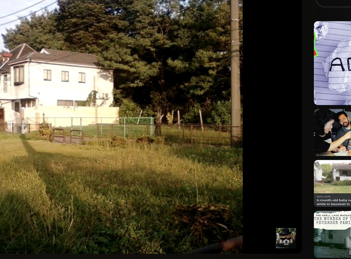 The house of the Miyazawa family is photographed from a distance