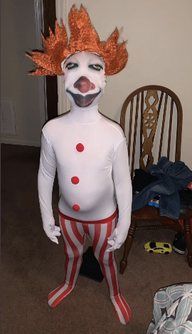 creepy clown costume
