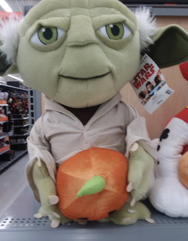 pumpkin stem sticking out in the crotch area