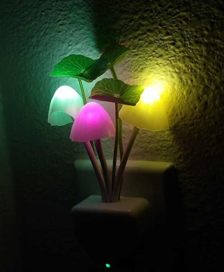 a reviewer photo of the colorful night-light