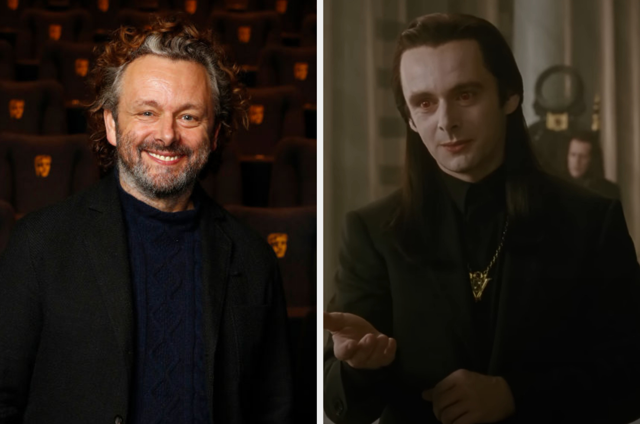 Michael Sheen in real life and as Aro