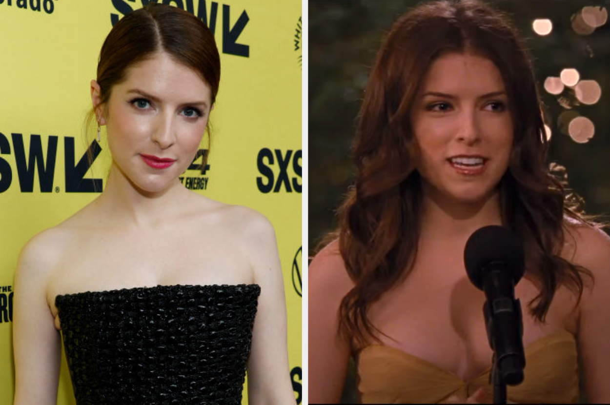 Anna Kendrick in real life and as Jessica