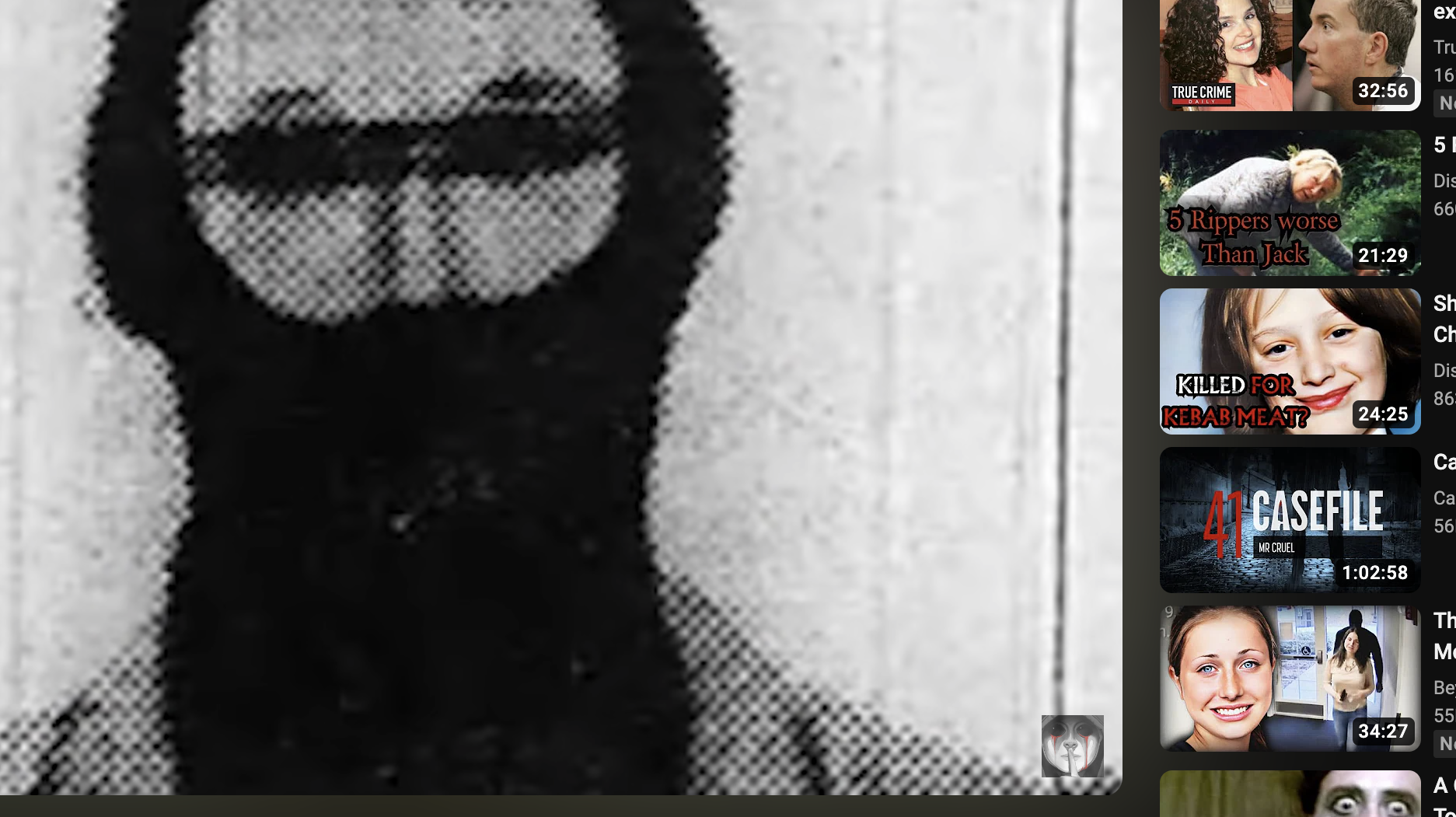 The police composite sketch for the Mr Cruel killer is shown