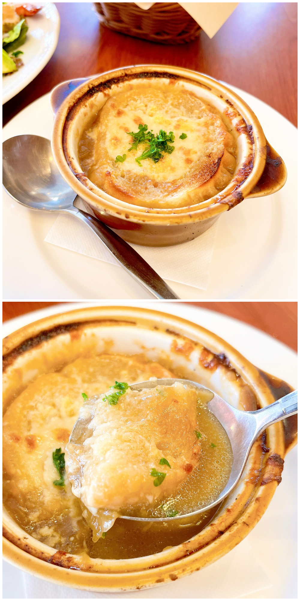 Royal Host(ロイヤルホスト)のオススメのフード「食いしんぼうのシェフサラダ ブランチセット オニオングラタンスープ」