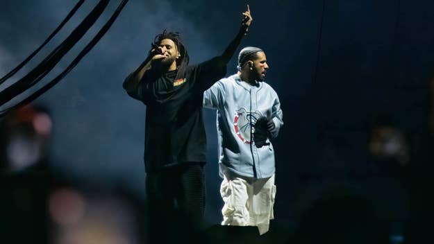 Cole and Drake on the stage