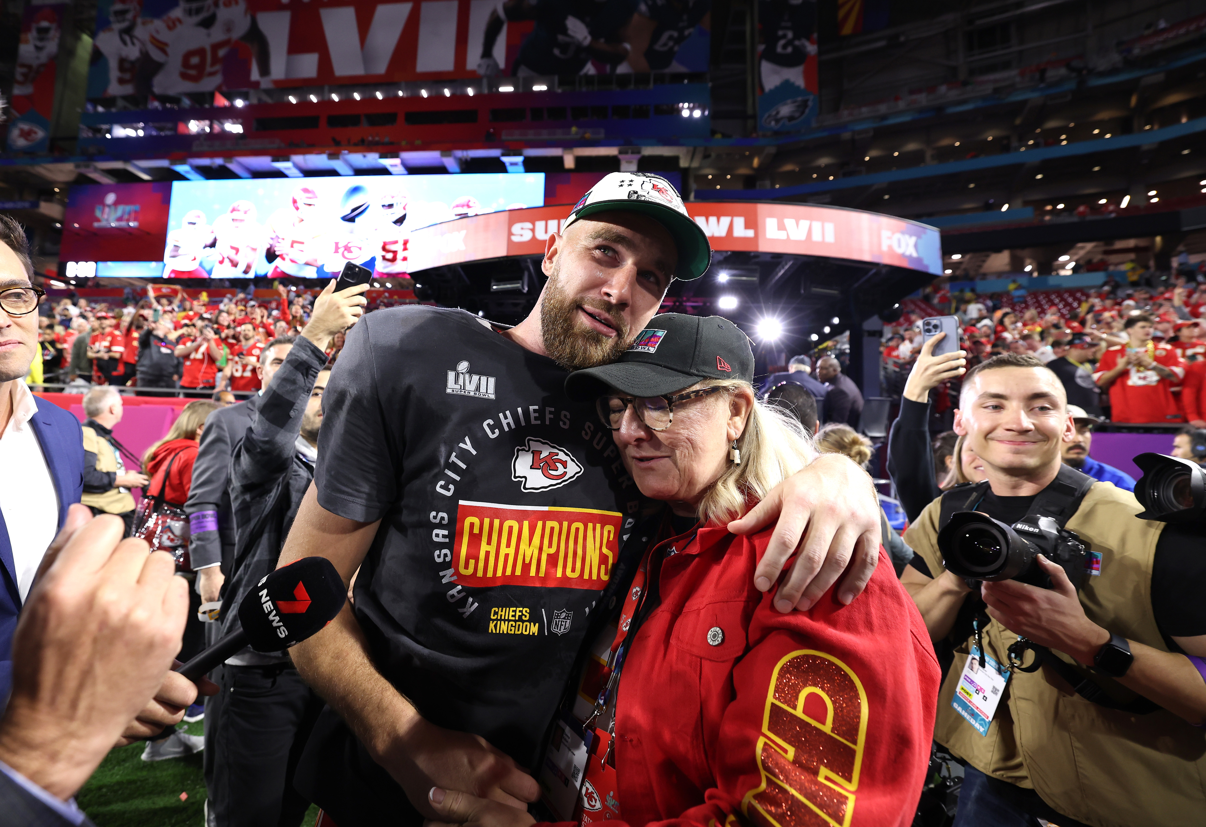 Travis Kelce's Mom Donna on Taylor Swift's Game Appearances Impact – The  Hollywood Reporter