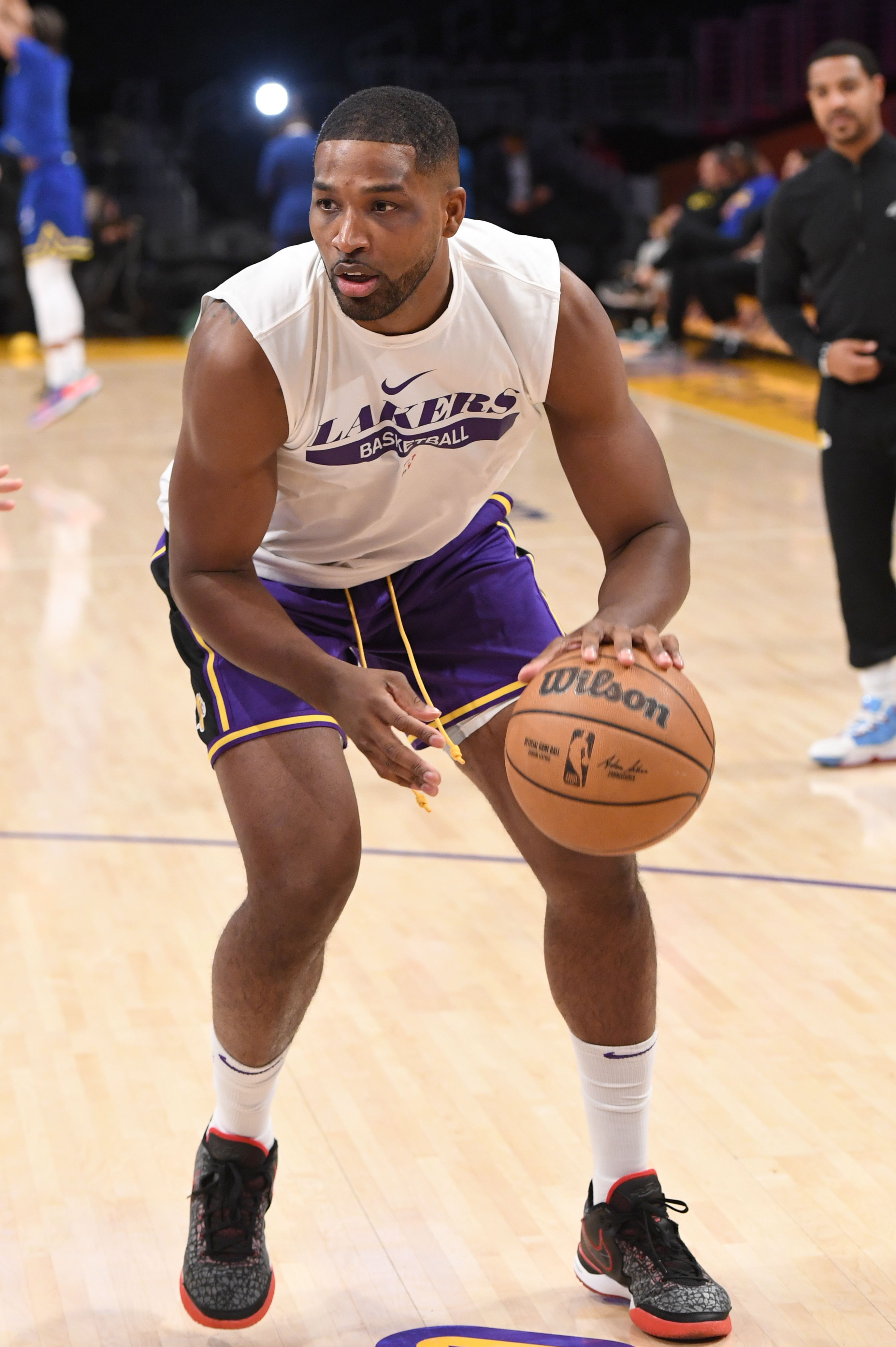 Tristan playing basketball