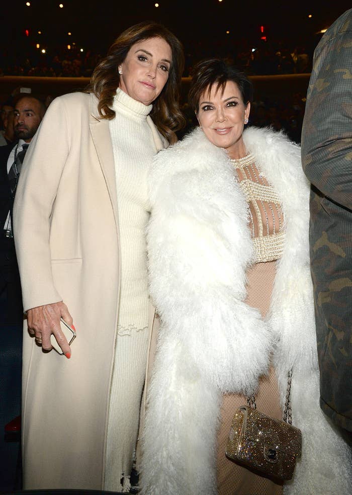 Caitlyn and Kris standing together