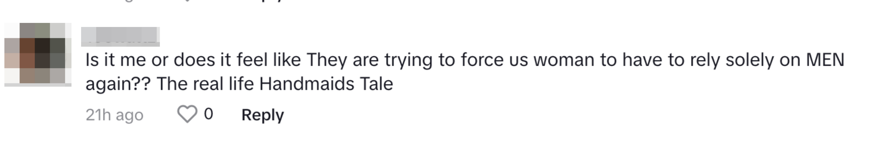 Screenshot of comment