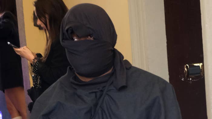 ye with face covered