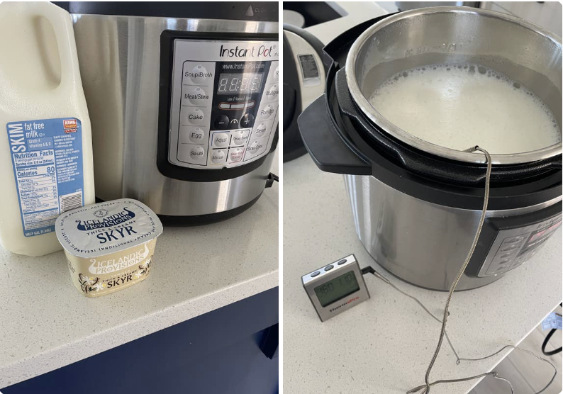 Making greek yogurt in an instant pot