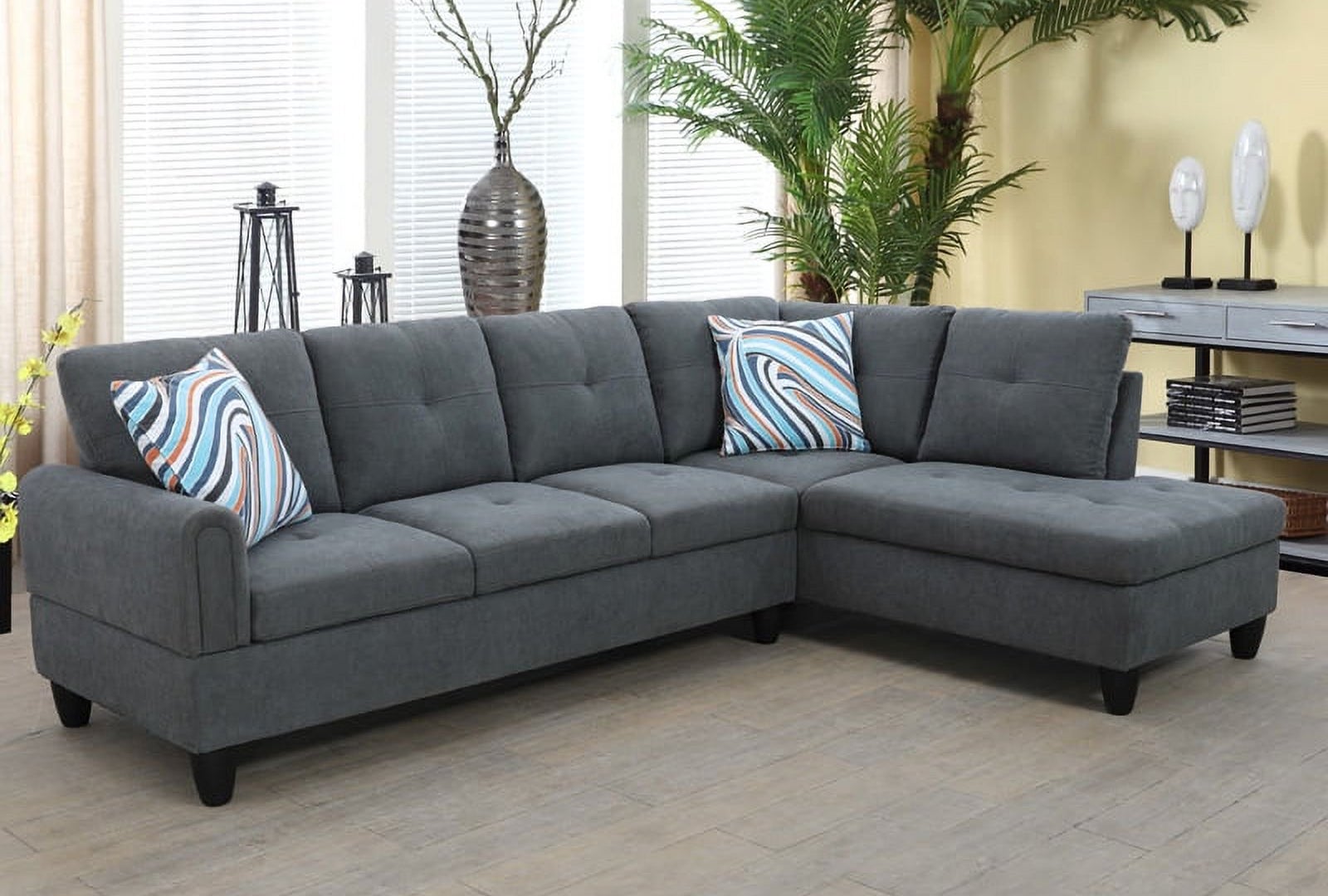 the sectional in a living room