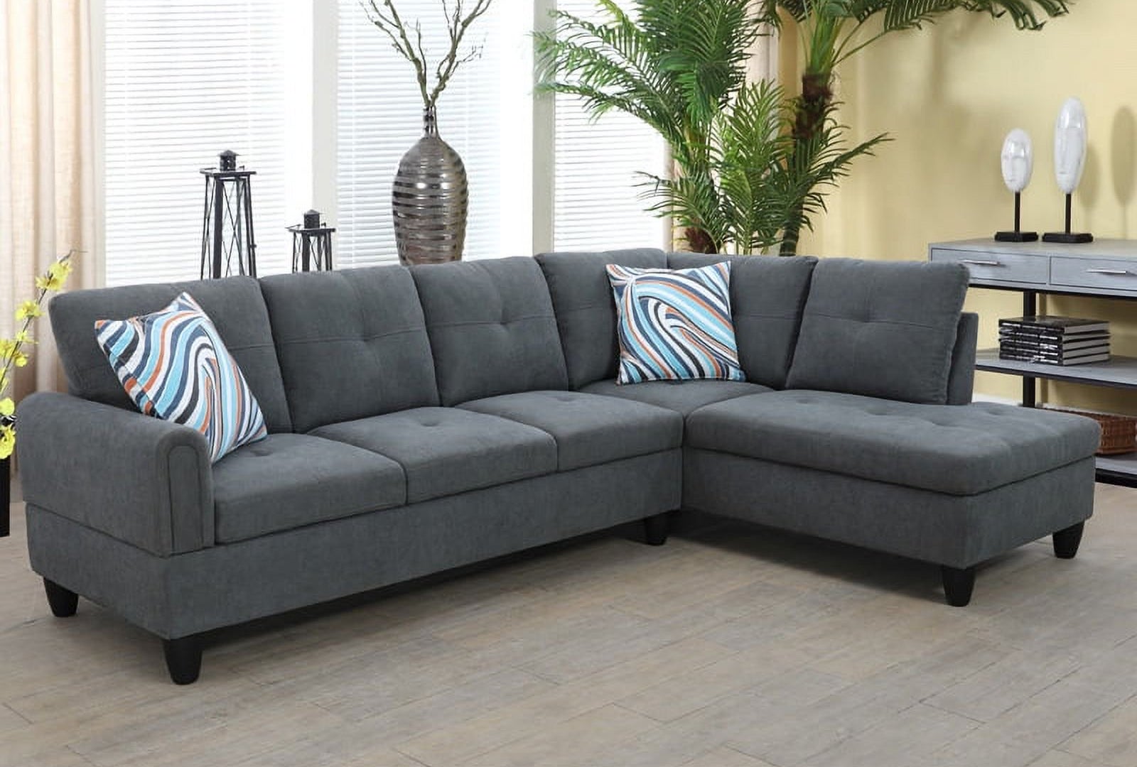 the sectional in a living room