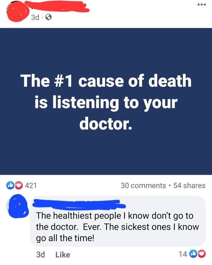 "The sickest ones I know go all the time!"