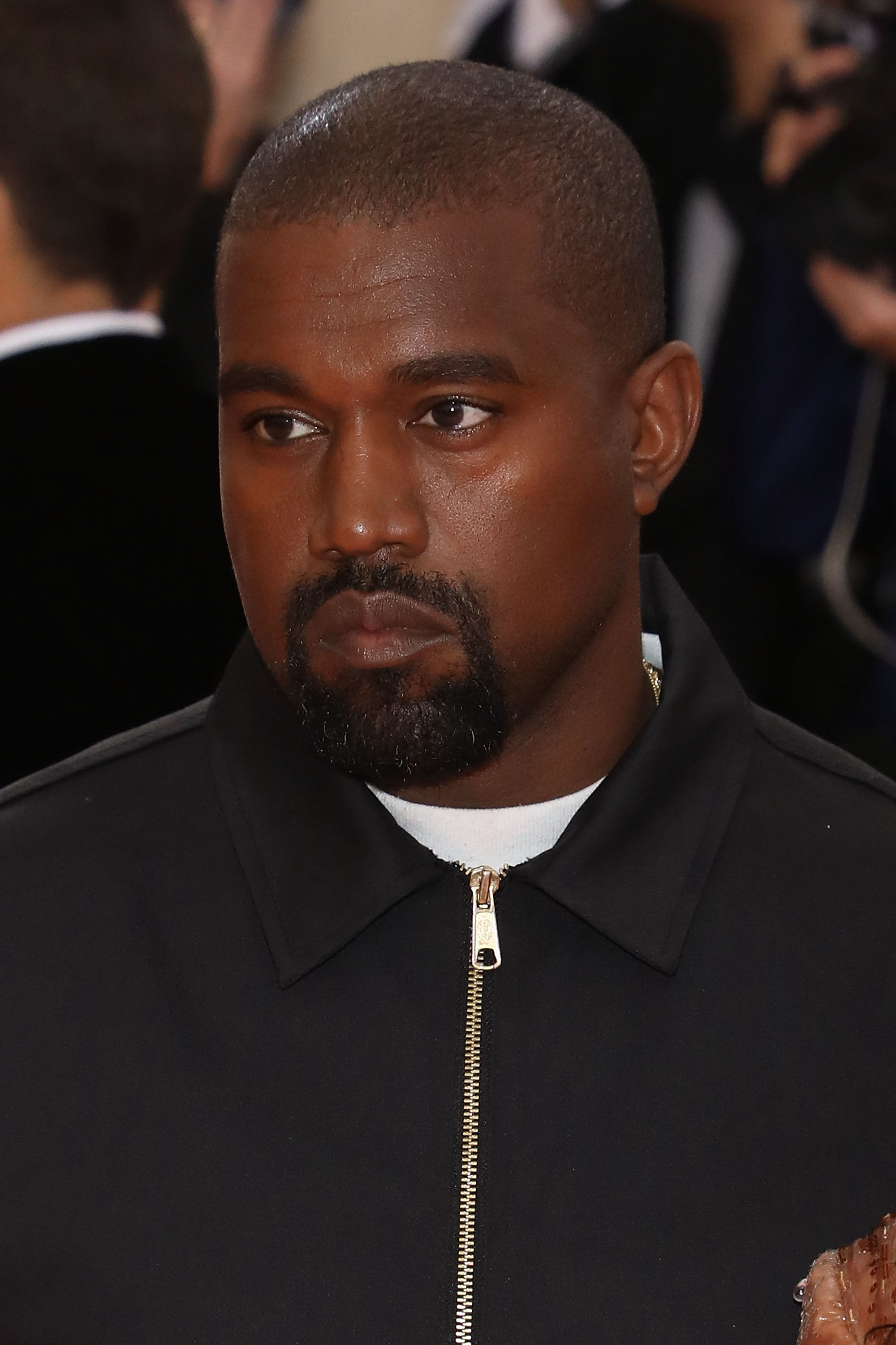 Closeup of Kanye West