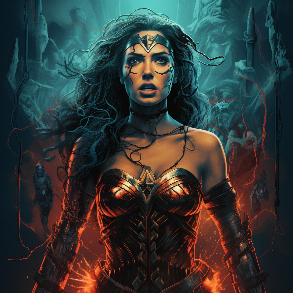 AI horror Wonder Woman