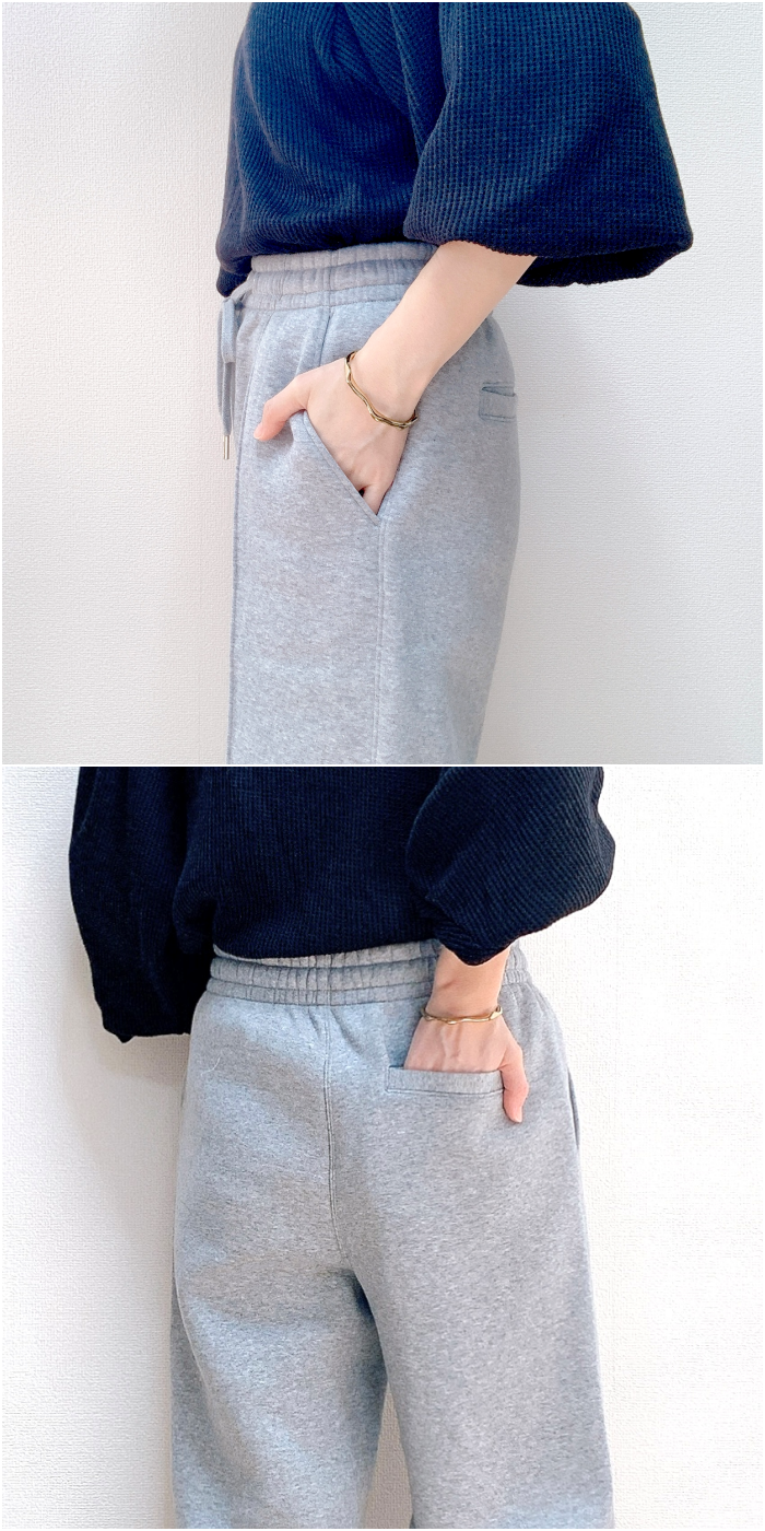 GU(ジーユー)のおすすめのレディースアイテム「ヘビーウェイトスウェットプルオンパンツ+E(セットアップ可能)」