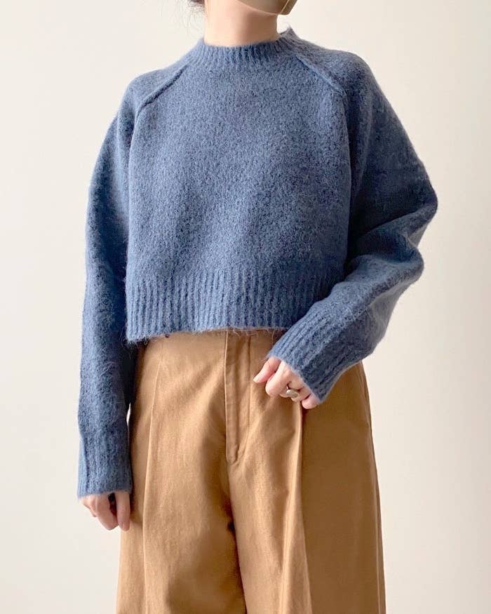 ZARAのオススメのトップス「ニット クロップド コージーセーター」