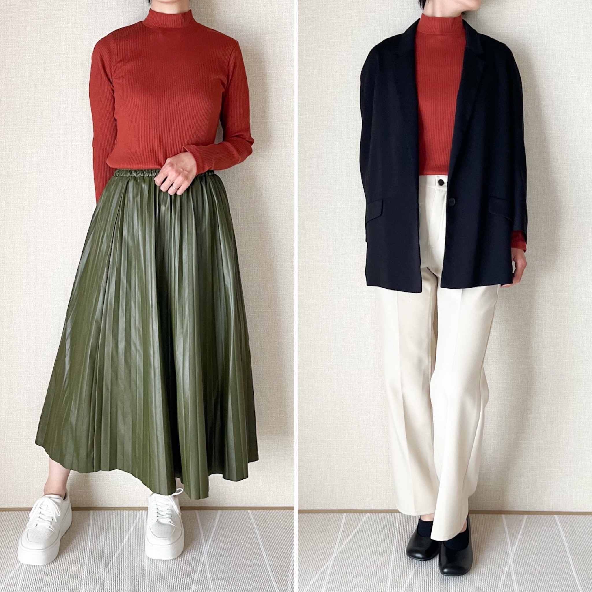 UNIQLO（ユニクロ）のおすすめトップス「リブハイネックT（長袖）」