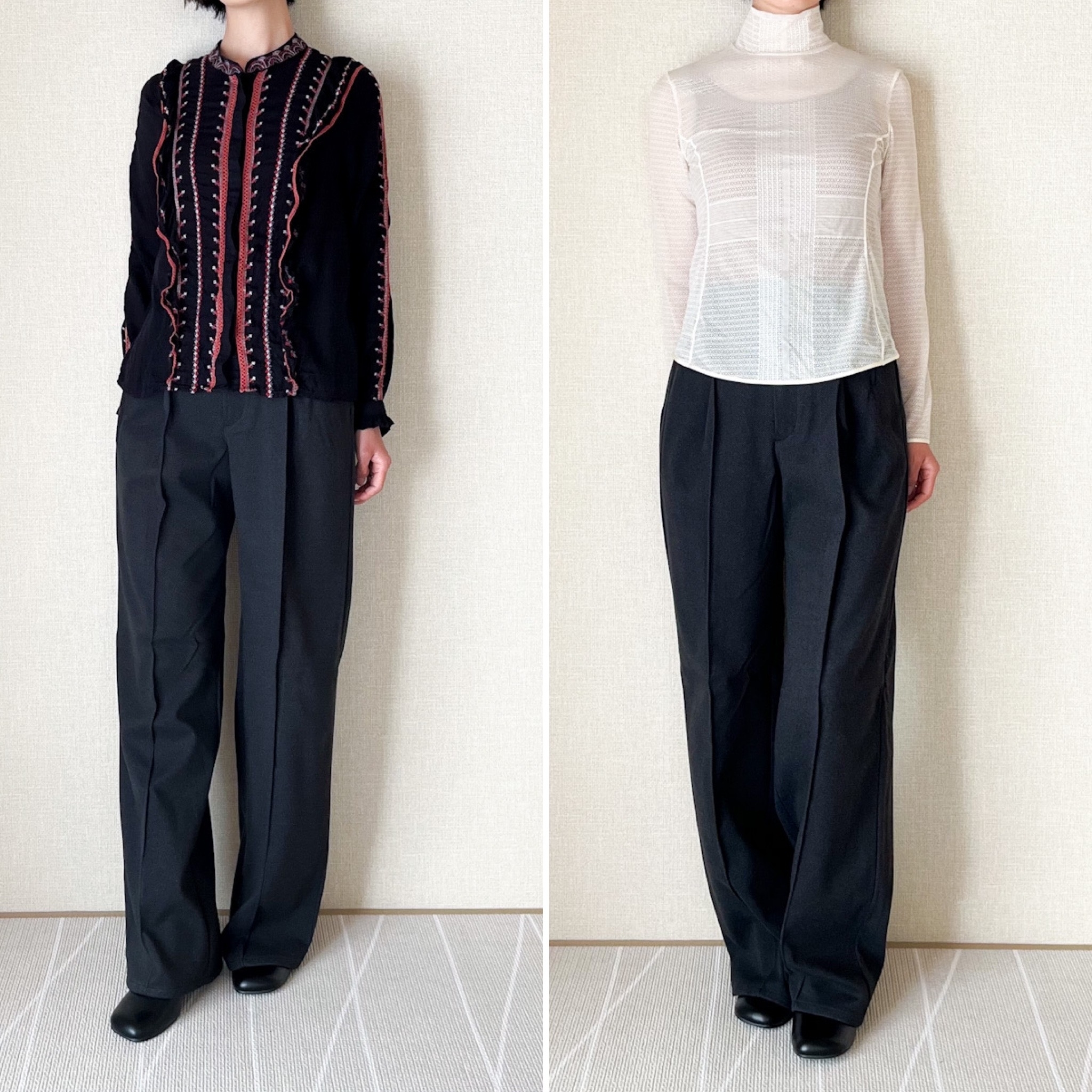 GU（ジーユー）のおすすめボトムス「ブラッシュドジャージーワイドパンツ＋EC（丈長め80.0cm）」