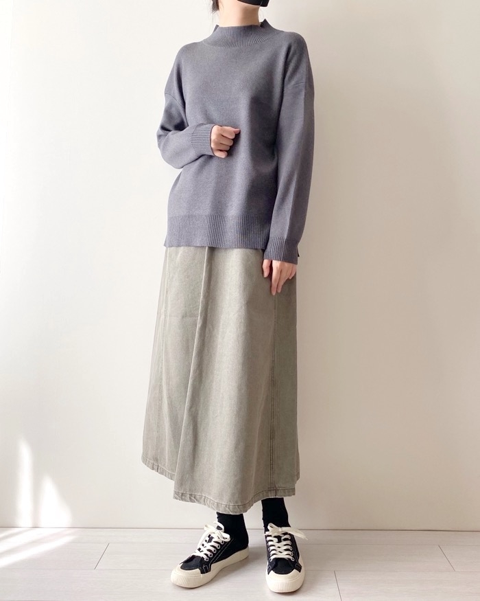 ユニクロのオススメのスカート「デニムイージースカート」