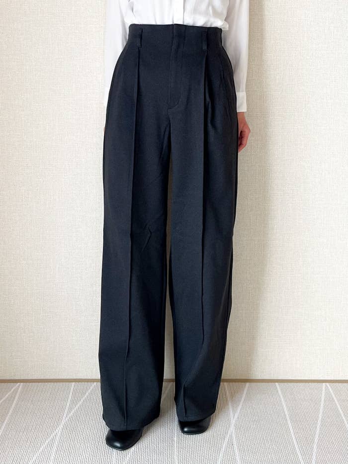 GU（ジーユー）のおすすめボトムス「ブラッシュドジャージーワイドパンツ＋EC（丈長め80.0cm）」