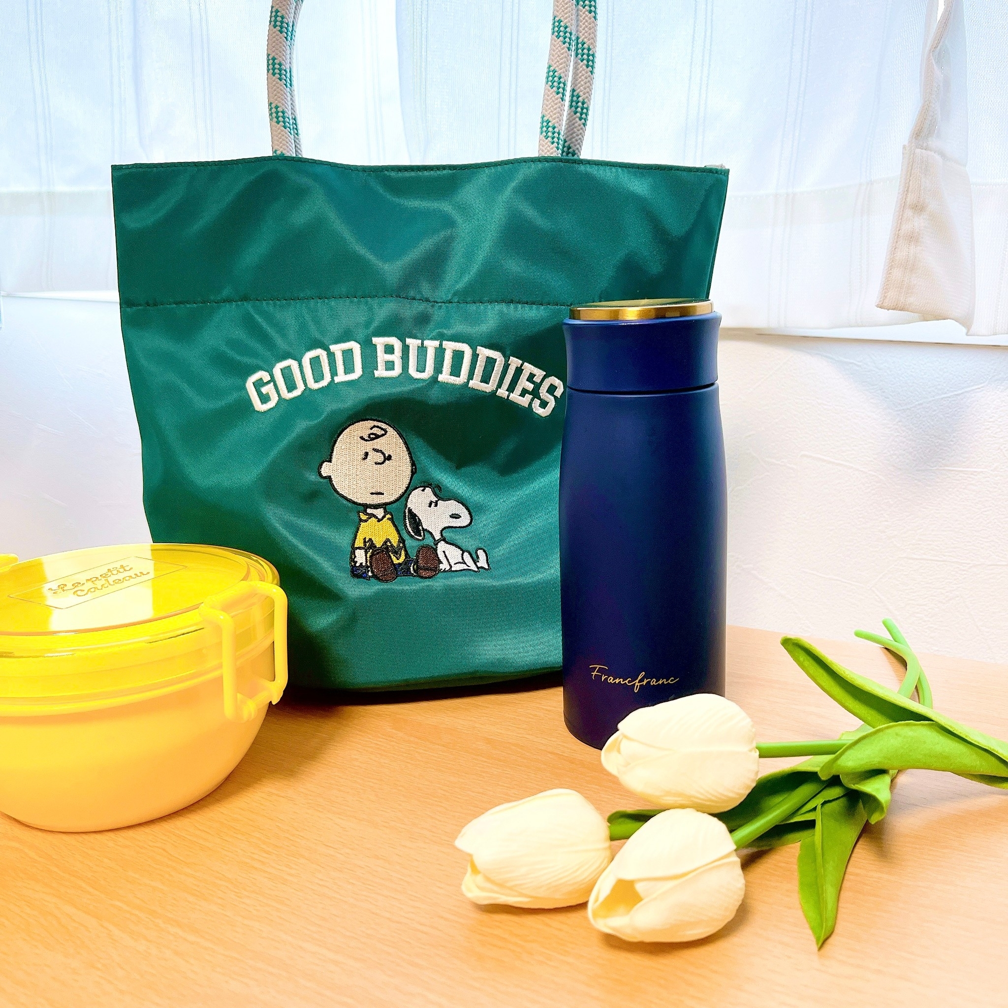 PLAZA(プラザ)のオススメのバッグ「スヌーピー PEANUTS カレッジトートバッグ」